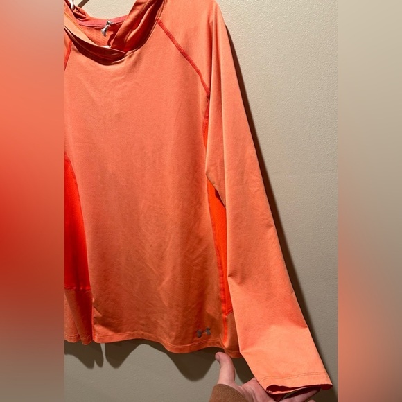 Under Armour Women’s CoolSwitch Trail Hooded Polyester Pullover Size XL - Orange - Picture 5 of 5